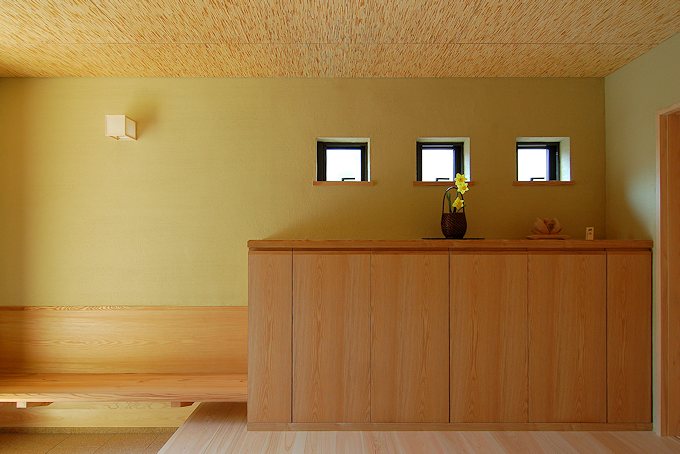 住宅の設計実例、香寺の家の和風の玄関