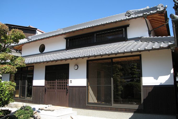 住宅の設計実例、恒屋の家の古民家を再現した外観